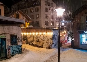 Chamonix la nuit.