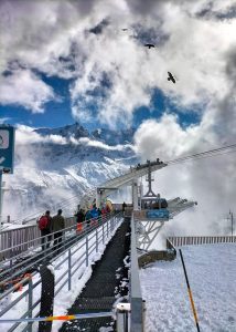 chamonix vue aiguille midi depuis brevent